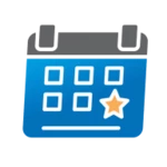 the scheduling app android application logo